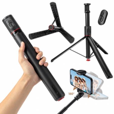 Fotopro TL-803 - mini statyw i selfie stick 2w1 do smartfona